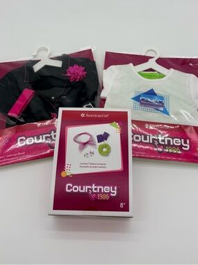 American Girl Courtney Lot Fashion Accessories Oversized Blazer Tshirt & Tank